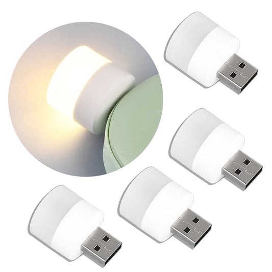 PicksQuick™-4pcs Portable Mini USB Night Light, Eye Protection LED Atmosphere Light, Mobile Power Light USB Light